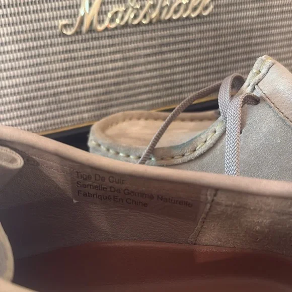 Clark Shoes Womens Size 6M Original Wallabee 35395 Sand Suede Boot worn ONCE!! - Picture 6 of 7